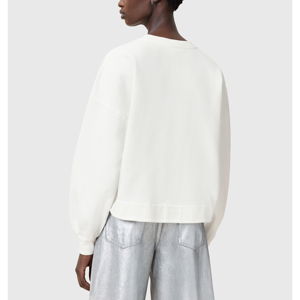 AllSaints Lyss Lila Graphic Cotton Sweatshirt